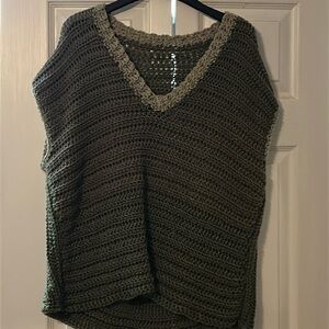 Hand made crochet vest fits medium to large size